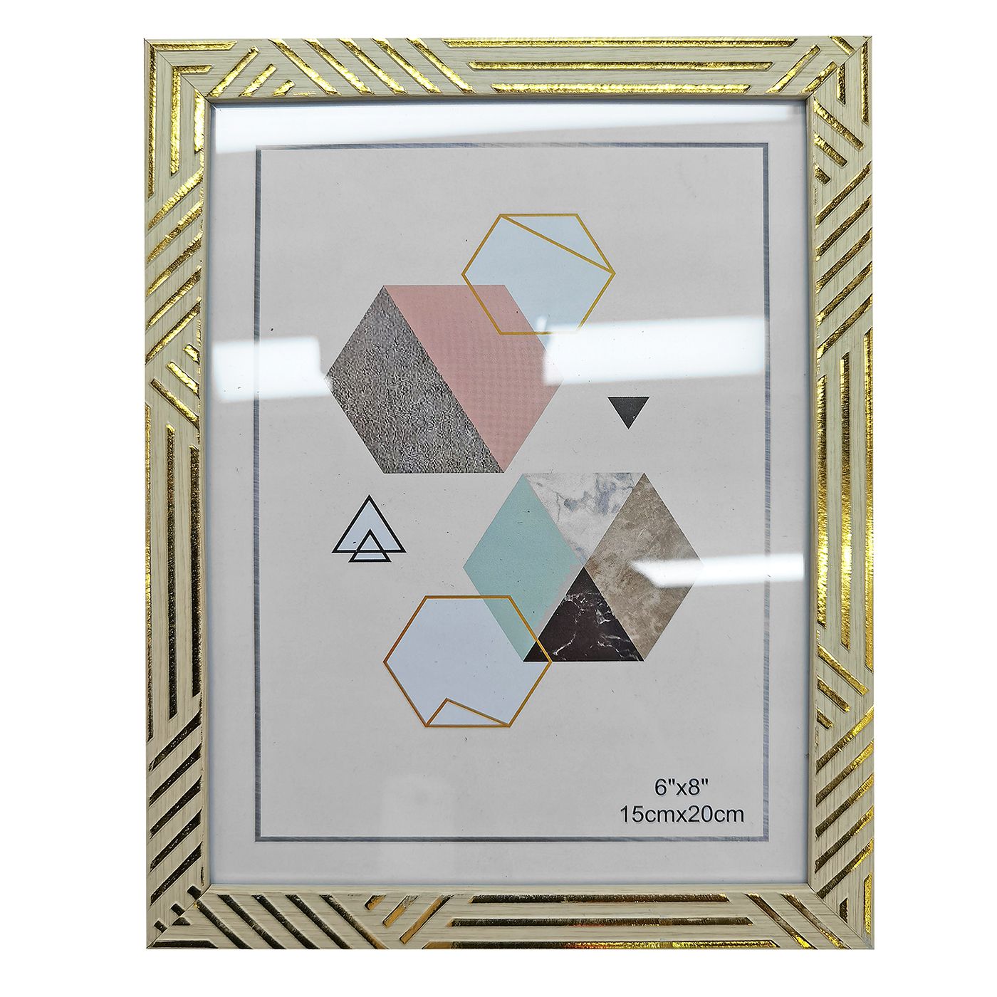 Κορνίζα Πλαστική Τύπου Ξύλο Ανοιχτό 15x20cm Homie 322068