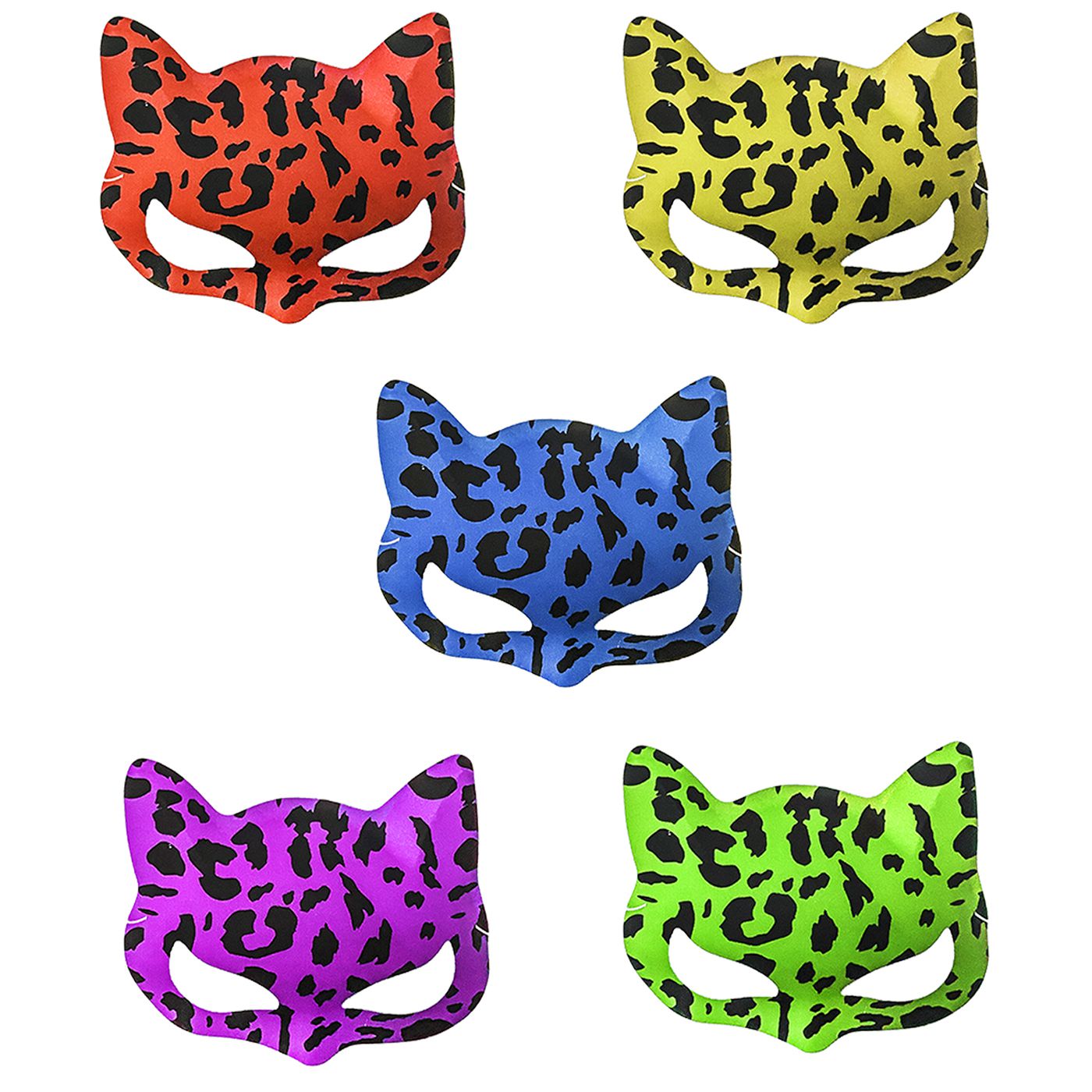 Μάσκα Γάτα Animal Print 17,5x13cm Carnavalista 231929