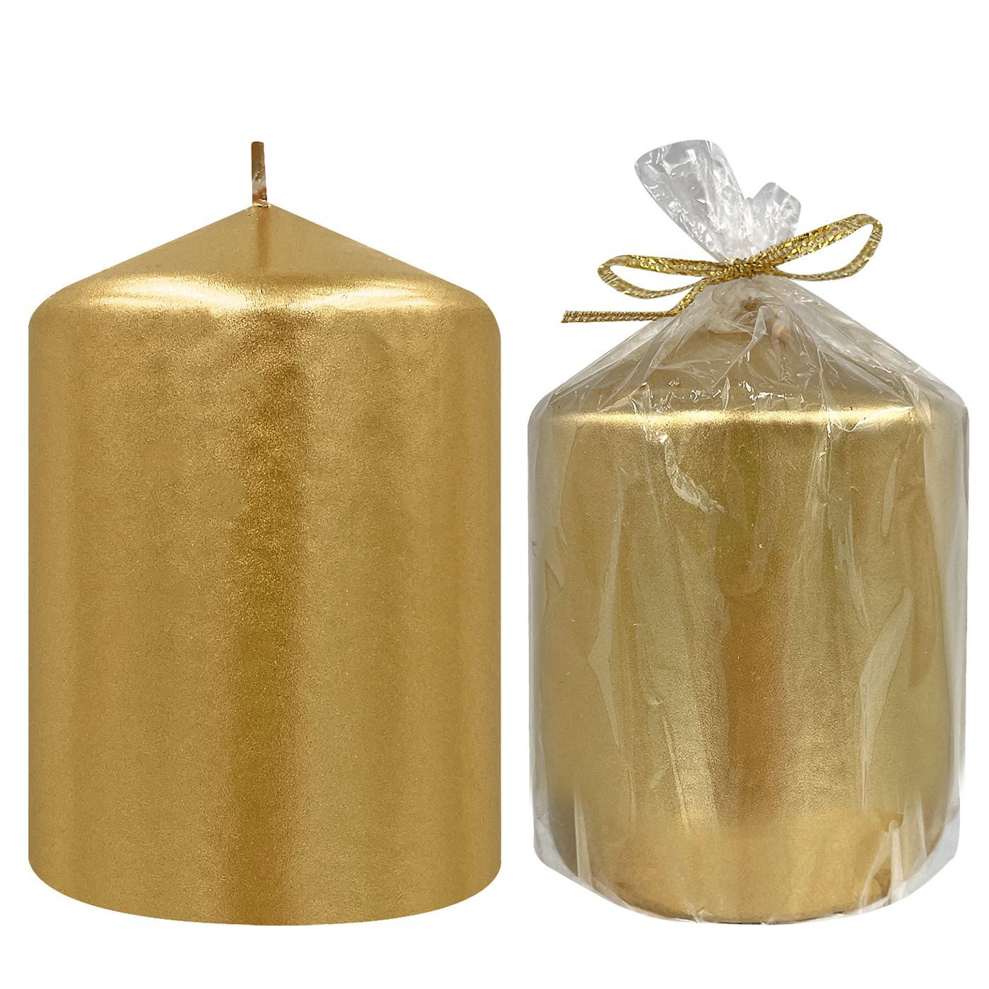 Κερί Κολώνα Χρυσό 7x7,5cm Homie 57492