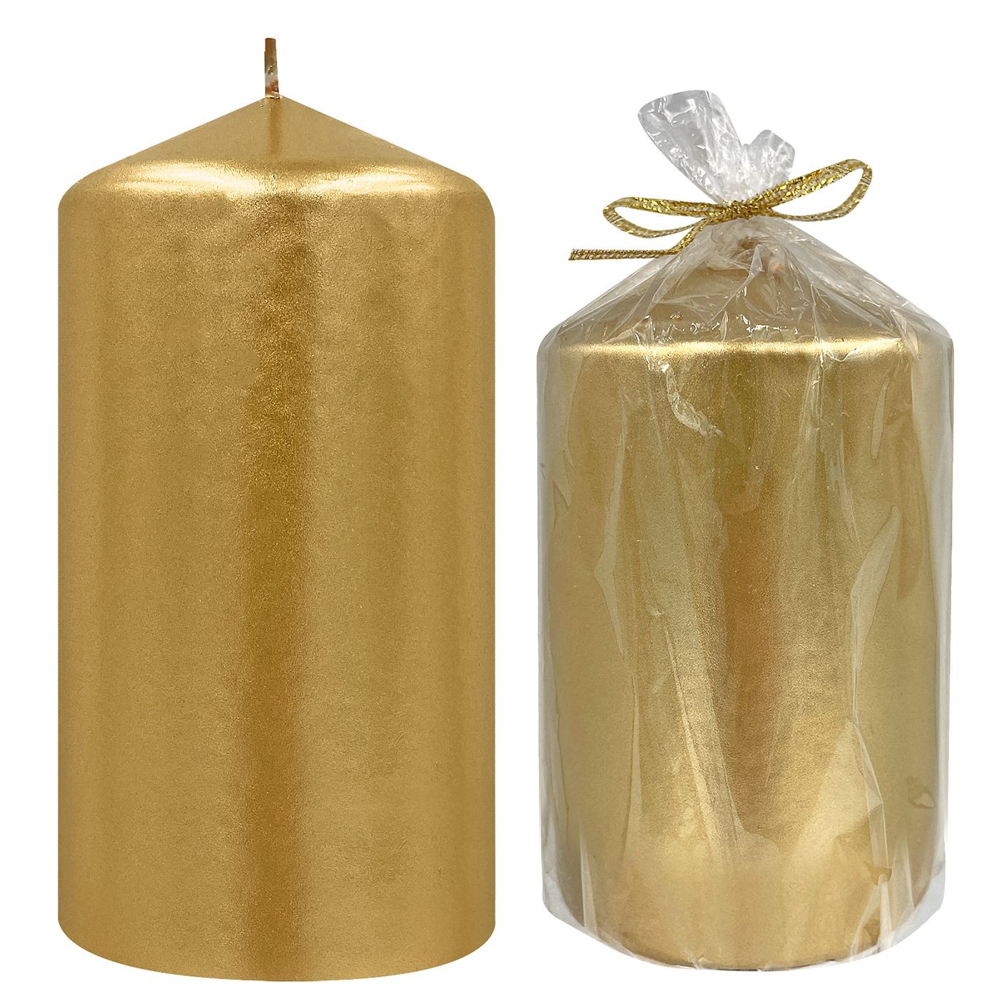 Κερί Κολώνα Χρυσό 7x10cm Homie 57494