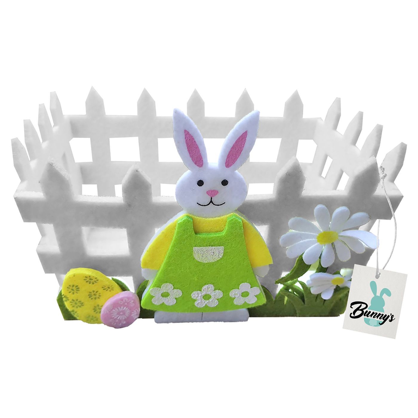 Καλάθι Τσόχινο Λαγός Περίφραξη 18x12x9cm Bunny's 931275