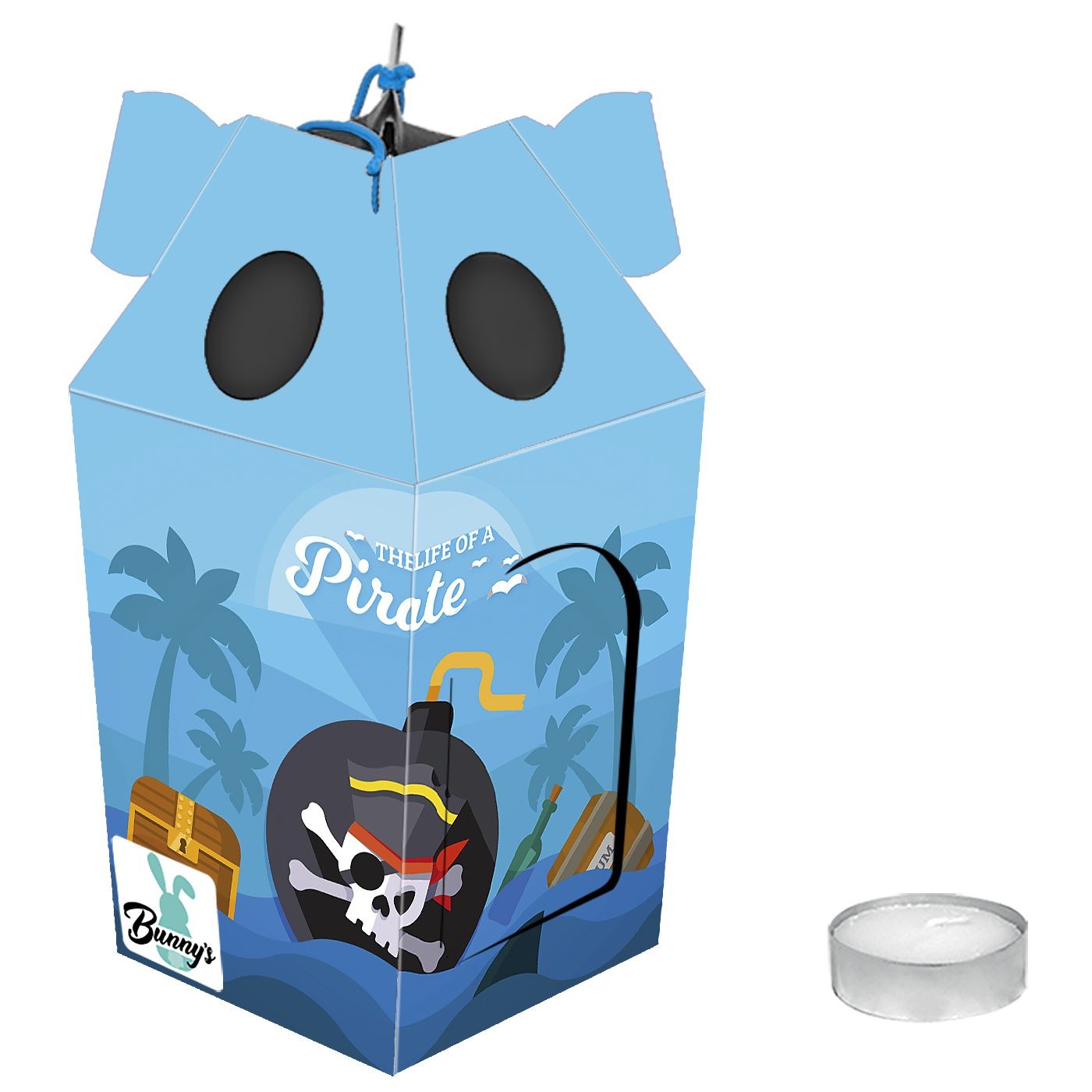 Φαναράκι με Ρεσώ Πειρατής 21x9,5cm Bunny's 931368