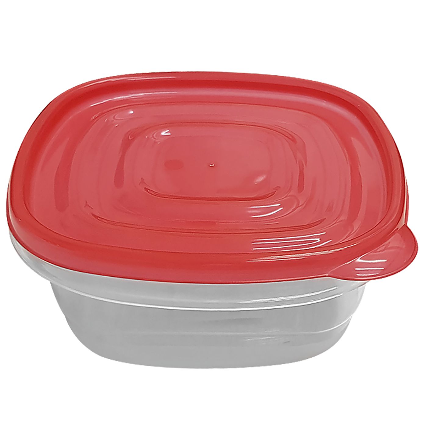 Δοχείο Τροφίμων Πλαστικό Κόκκινο 1l 18x16x7,5cm 1L