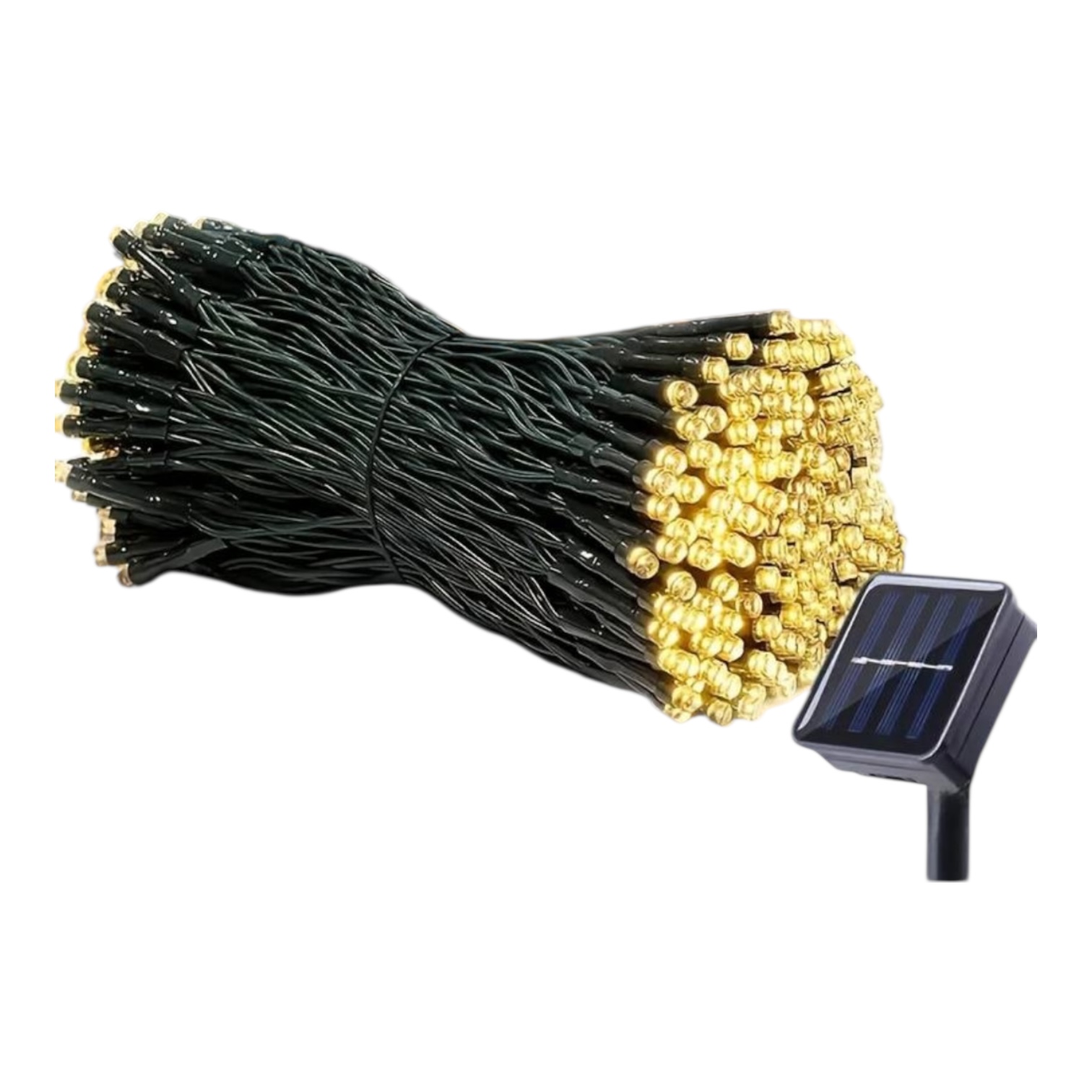 100 Led Ηλιακά Λαμπάκια Θερμό 10m